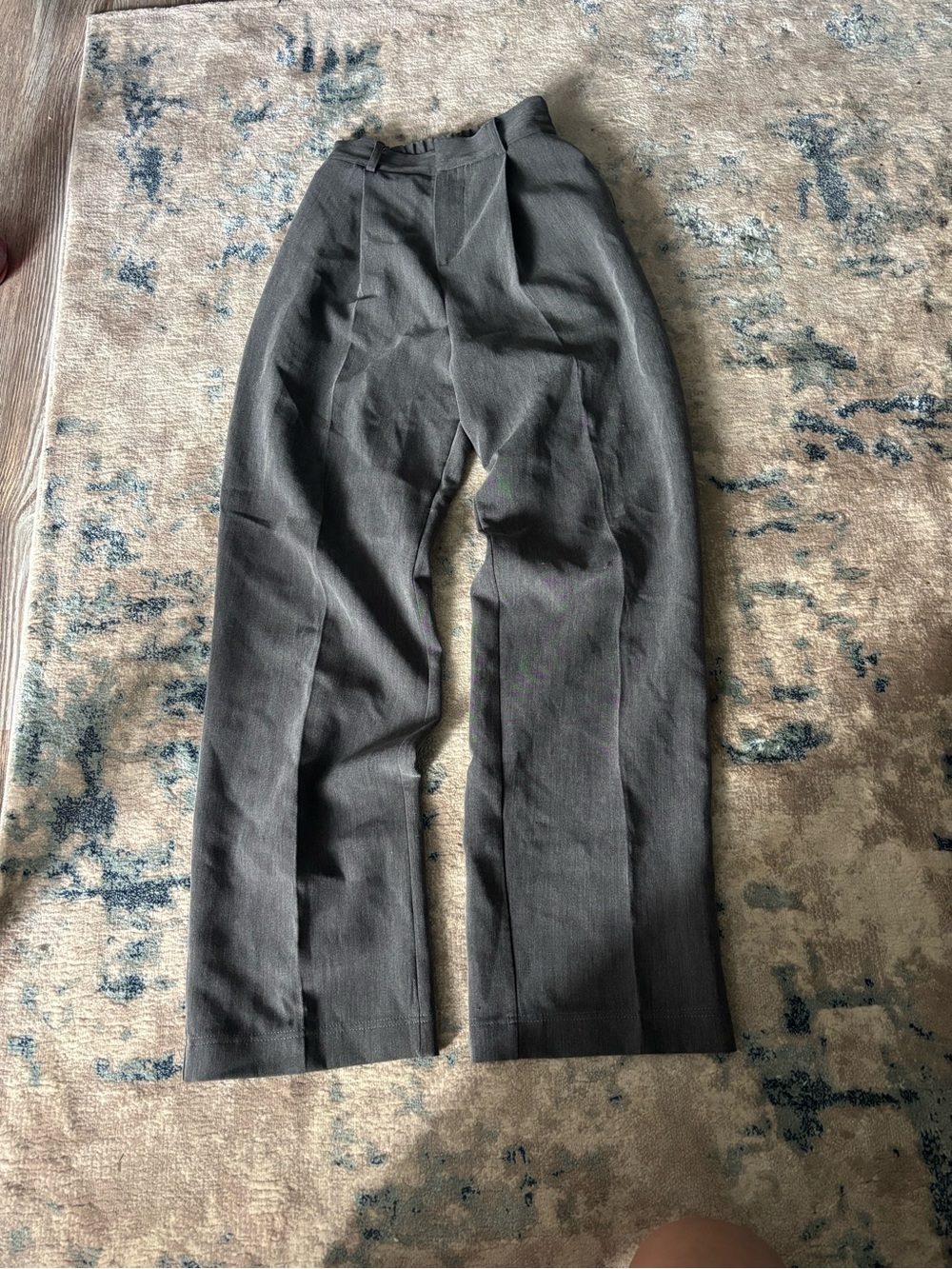 Grey trousers with elastic waist uk size 6 us size 2